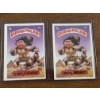Image 1 : 1985 Garbage Pail Kids - Hairy Carrie & Brutal Bridget Cards - 56A & 56B - Mint Condition