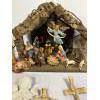 Image 2 : Nativity Scene with Miscellaneous Religious Items - Palm Crosses - Mary & Mary with Jesus