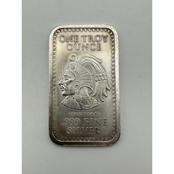 Aztec 1oz .999 Silver Bar
