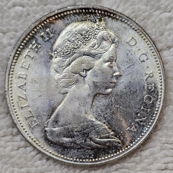 1967 Royal Canadian Mint Centennial Flying Goose 80 Percent Silver Dollar Coin