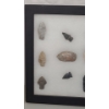 Image 2 : Framed Collection Of (14) Arrowheads & (1) Shell 