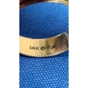 Image 5 : 14K Gold Art Carved Ring - Size 11 - Weight: 4.4g 