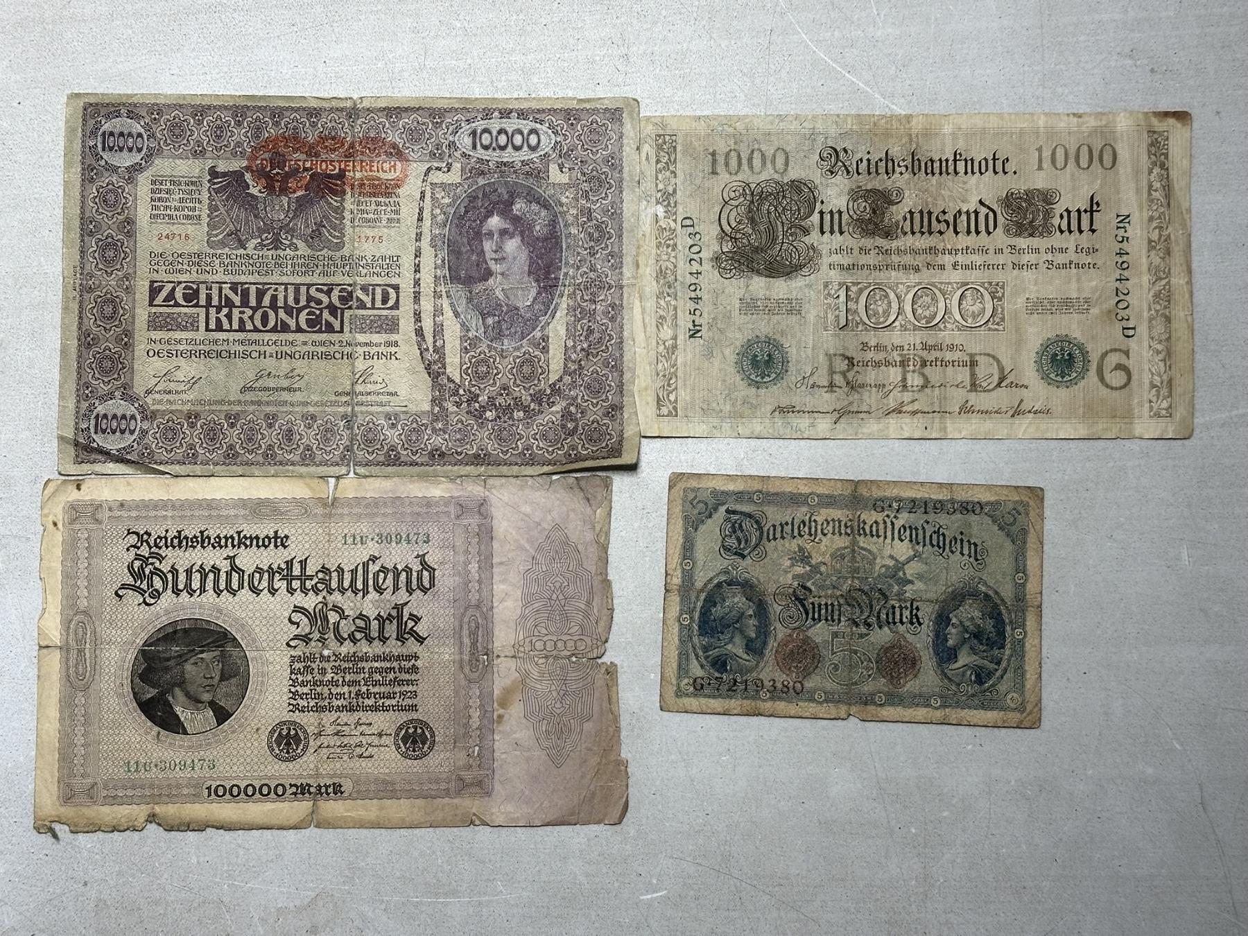 WW1 Era German Paper Money - Bosley Auctioneers