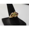 Image 2 : Stunning 10K Yellow Gold Ring with Colorful Pear-Shaped Stones - Size 7 - Total Weight: 3.8g