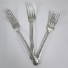 Image 1 : Three Sterling Silver Forks ~ Total Weight 118.7 Grams