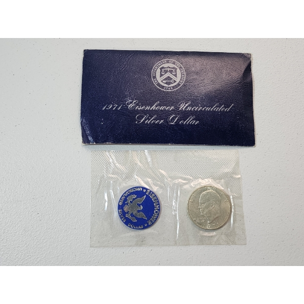 1971 Eisenhower Uncirculated 40% Silver Dollar