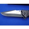 Image 4 : Alpha Outpost Wood & Black Metal Handle Folding Pocked Field Knife - Brand New! 