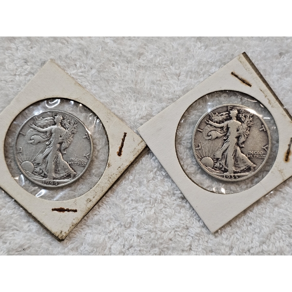 90% Silver United States Half-Dollar Assortment (Walking Liberty) - AFV: $1.00