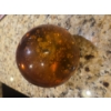 Image 1 : GSA Art Deco Amber Glass Sphere Paperweight 