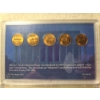 Image 4 : The Last Five Lincoln "Wheat Ears" Pennies & The First Five Lincoln "Memorial" Pennies Displays