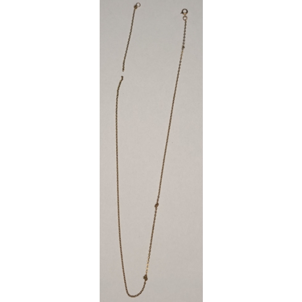 10K Yellow Gold Chain (Broken) - Weight: 1.0g