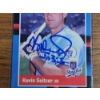 Image 2 : 1988 Donruss MVP Kevin Seitzer Autograph Baseball Card #BC-17