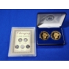 Image 1 : (2) 1849 Twenty D Gold Plated Copy Coins & U.S. Dime Collection - Including Silver