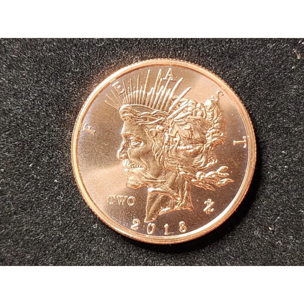 2018 Zombucks "Feast" Dollar - 1 Oz Copper Round