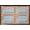 Image 1 : Lot of Four American Brands Inc. Assorted Stock Certificates 
