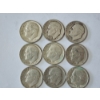 Image 2 : x12 Assorted Years & Mint Marks U.S. 90% Silver Roosevelt Dimes FV: $1.20