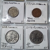 Image 5 : Two Binder Pages Filled with Assorted World Coins: Cuba, Argentina, Australia, India, & More!