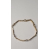 Image 3 : 10K Yellow Gold 7" Nugget Style Heart Bracelet - Weight: 4.3g