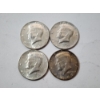 Image 1 : Four Assorted Years 40% Silver Kennedy Half Dollars FV: $2.00