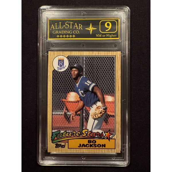 1987 Topps #170 Bo Jackson Future Stars Rookie Card - Graded 9