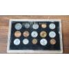 Image 5 : (2) Coins Of The World In Acrylic Display & (2) 1970 Pre Decimal UK Great Britain Proof Coins Sets