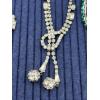 Image 3 : 2 Necklaces & 2 Bracelets - Costume Jewlry - Gorgeous Emerald Colored Bracelet 