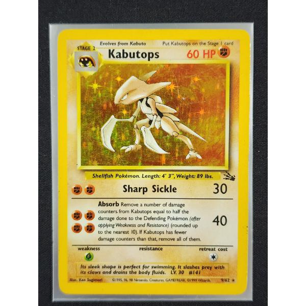 Kabutops 9/62 Holo Rare Vintage Fossil Set Pokemon Trading Card