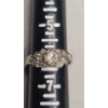 Image 7 : Beautiful 14K Women's Vintage Art Deco Ring With Diamonds - Size 6 - Weight: 3.5g