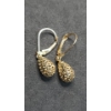 Image 4 : 14K Gold Dangle Earrings Total Weight 1.6 Grams
