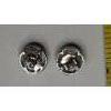 Image 4 : Pair Of Beautiful Sterling Silver Earrings With 1/10 Cttw Diamonds - Weight: 2.2g