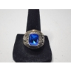 Image 1 : 10K Gold Streetsboro HS 1979 Class Ring with Large Blue Gemstone - Size 9.5 - Total Weight: 15.5g