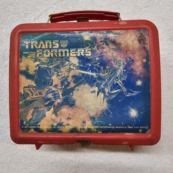 DISCONTINUED!!! Vintage 1984 Hasbro Transformers Lunch Box