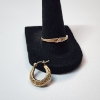 Image 1 : Vintage 10K Gold Jewelry: Solitaire Diamond Ring Size 9 and One Earring - Total Weight: 2.0g