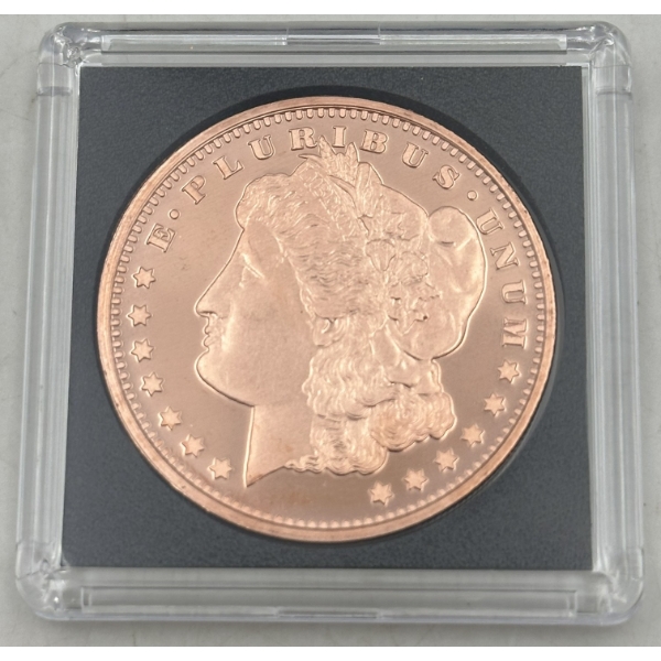 Morgan Dollar Design 1 ADVP .999 Copper Round