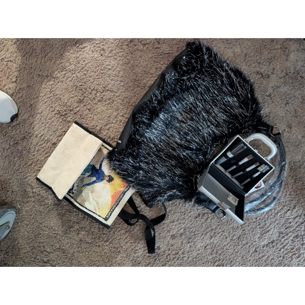 New Beautiful HSN Bag, Beaded Small Tote And Brush Set All New!