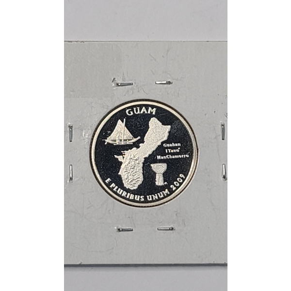 United States 2000-S Guam Territory 90% Silver Proof Washington Quarter