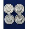 Image 1 : x4 Assorted Years United States Standing Liberty 90% Silver Quarters FV: $1.00