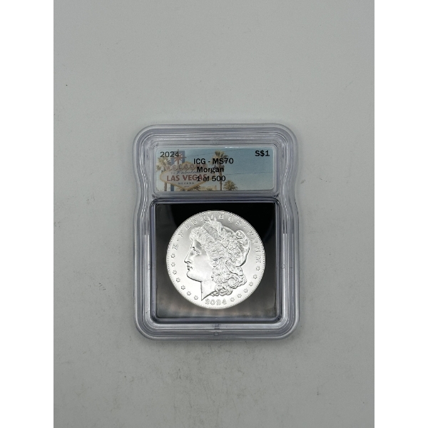 ICG MS70 2024 Morgan  Dollar .999 Silver - 1 of 500