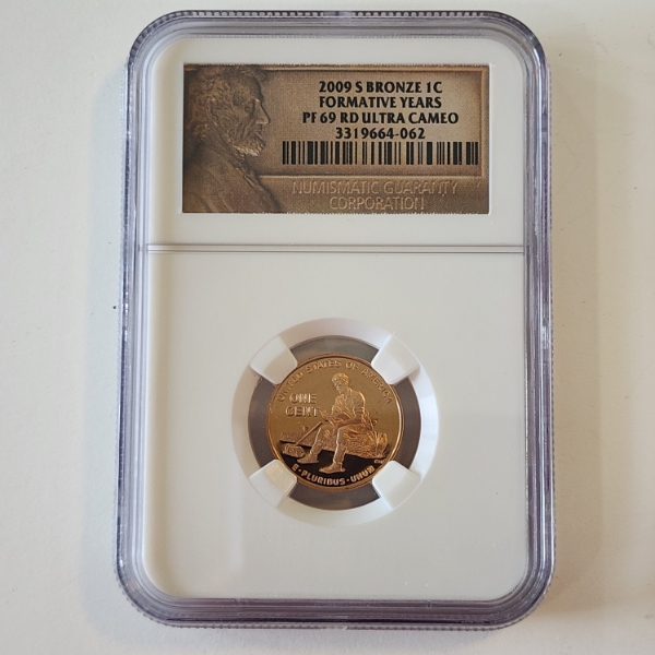2009-S Bronze Lincoln Cent Formative Years NGC PF 69 ULTRA CAMEO