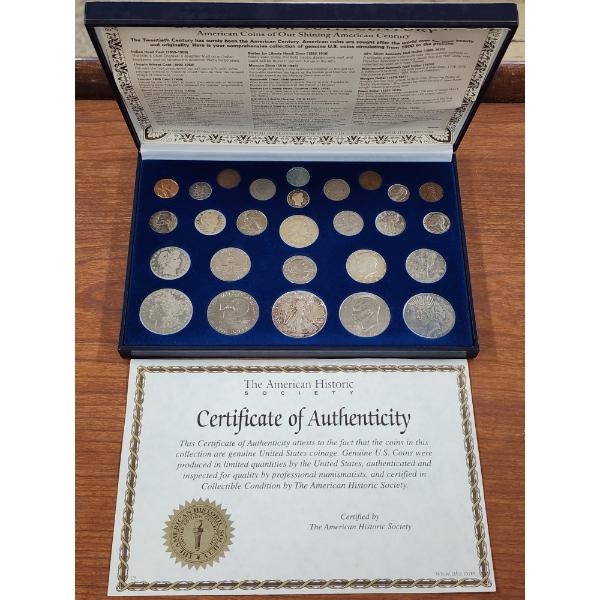 INCREDIBLE US COINS OF THE 20TH CENTURY COLLECTION DISPLAY ~ SEE BELOW ~ MANY SILVER COINS