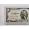 Image 2 : Crisp U.S 1953 A $2 Red Seal Bank Note With Priest And Anderson Signatures In Protective Sleeve