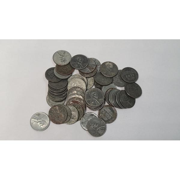 United States Lincoln Steel Cents - Face Value: $0.50