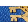 Image 5 : (2) 10K Gold Key Bank Pins One With Diamond & One With Ruby - Weight: 3.0g