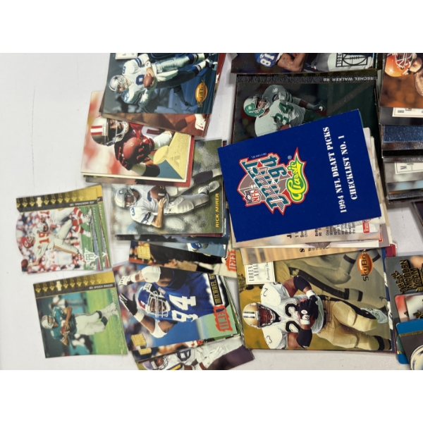 Assorted Football Trading Cards - Skybox - Includes Browns - NFL Draft Picks 