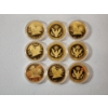 Image 8 : 9 Assorted U.S. Gold-Tone Commemorative Coins 