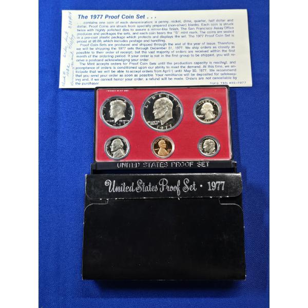 1977 United States Mint Proof Set w/ Display Case