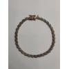 Image 2 : Vintage Sterling Silver "S" Curve 7.5" Tennis Bracelet - Weight: 10.7g
