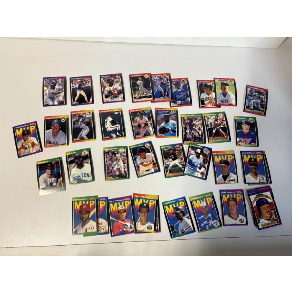 89' Donruss Baseball Cards & Puzzle Cards - Wade Boggs - Ron Murphy - Bo Diaz - Don August 