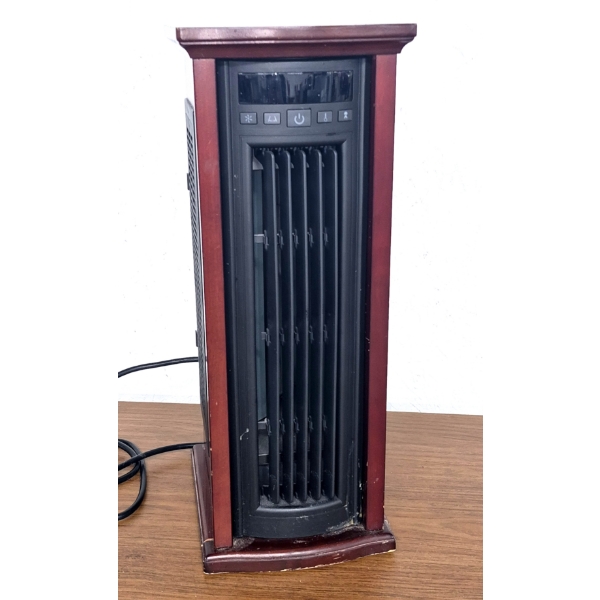 Excellent Mahogany Working Electric Room Portable Heater AdjustableTemp Contol Fan Blower w Manual
