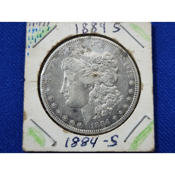 1884-S 90% Silver Morgan Dollar 